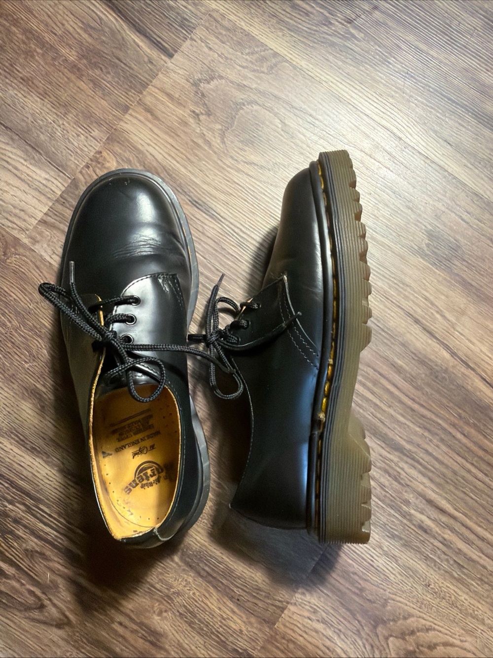 Doc Martens 1461 Made in England Black Leather Oxfords Women’s Size 5 US